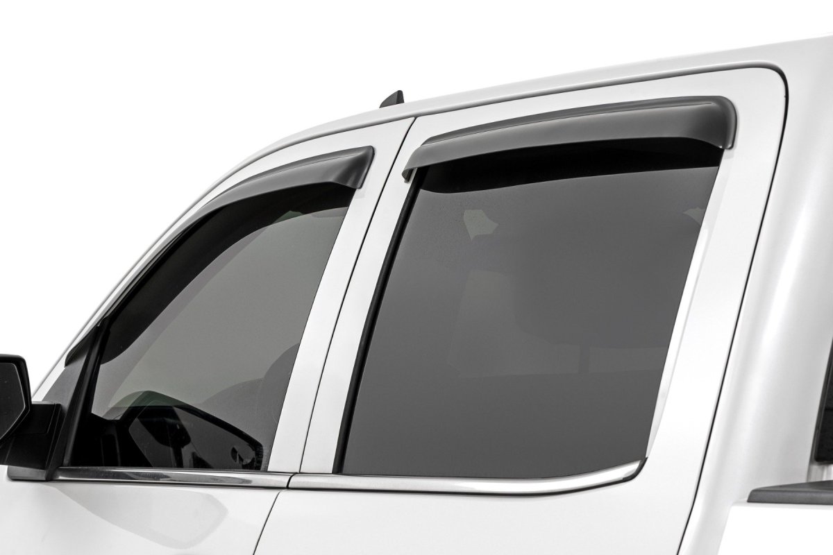 GMC 2500HD Side Window Deflectors - Rough Country - Premium Tape-On
